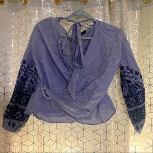 Zara wrap shirt